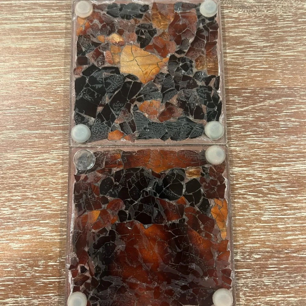 Z Gallerie Mosaic Glass Coasters- 2
